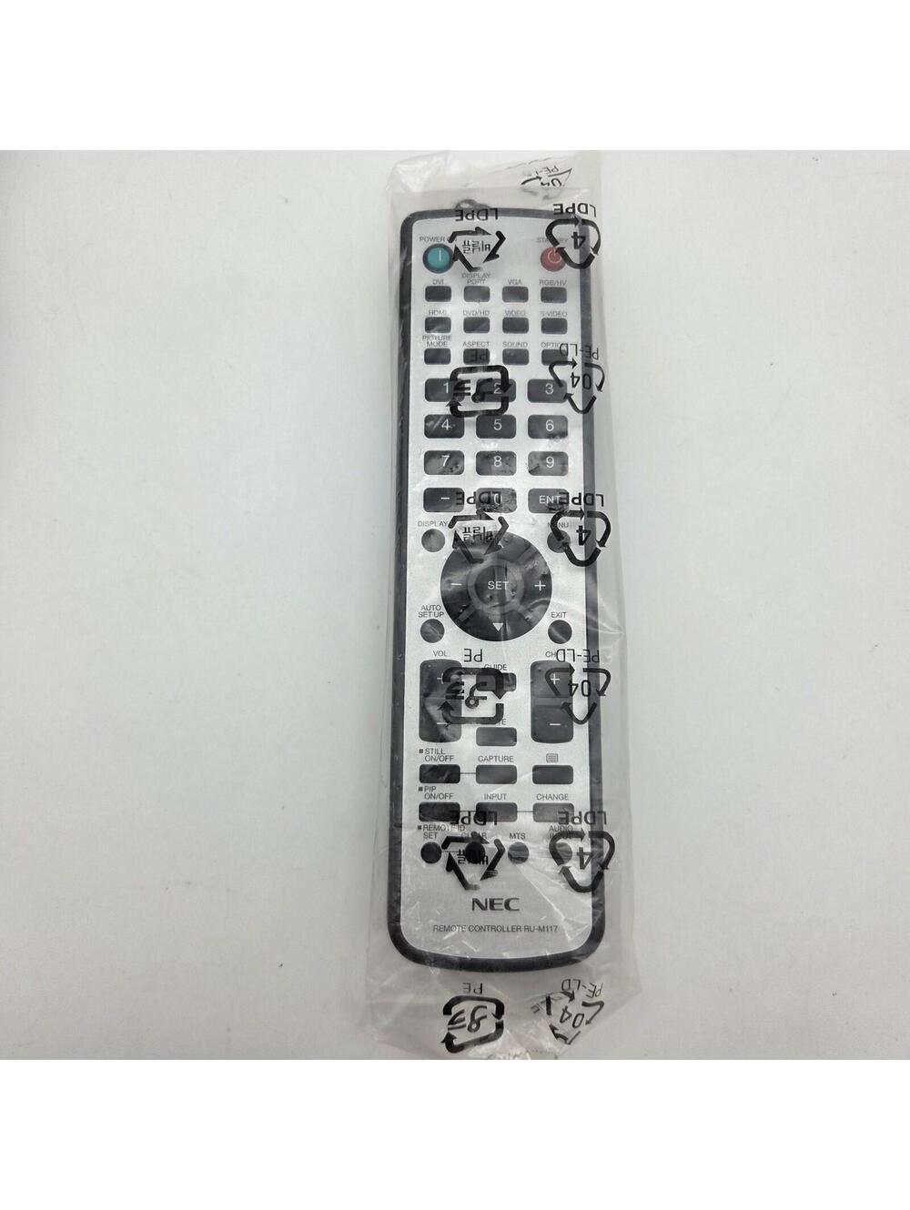 Genuine NEC RU-M117 MultiSync Monitor Remote - P401 P402 P461 P551 V552 V423